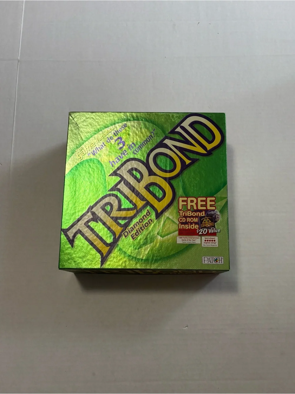 TriBond Diamond Edition Party Game - Green Holographic Box